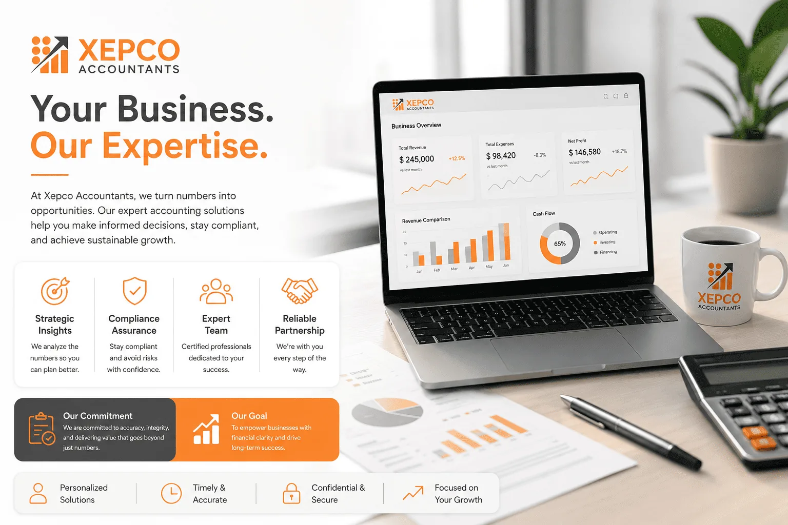 Business owners choosing Xepco Accountants for bookkeeping and tax support